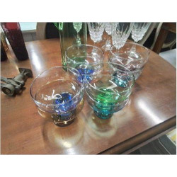 LOT COUPES VERRE SOUFFLÉ...