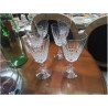 LOT VERRES CRISTAL S PIED