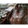 LOT VERRES CRISTAL S PIED