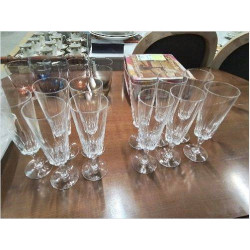 LOT FLUTES CRISTAL 