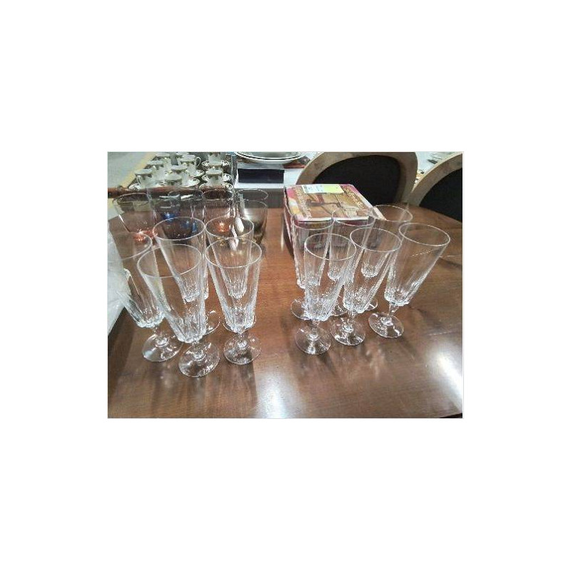 LOT FLUTES CRISTAL 