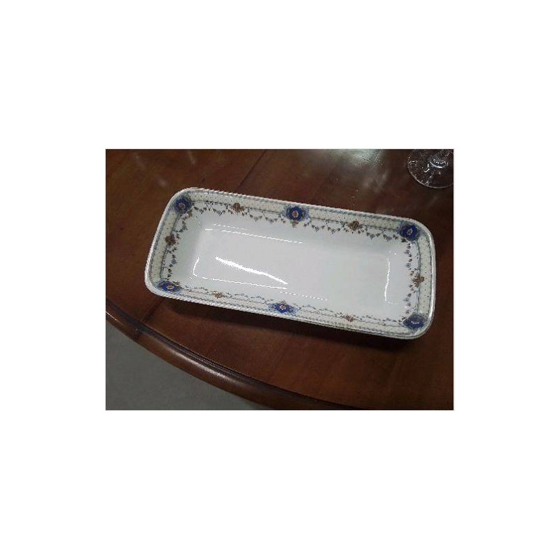 VIDE POCHE ANGLAIS CORDON FLEURI BLEU