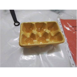 PORTE OEUFS FAIENCE JAUNE