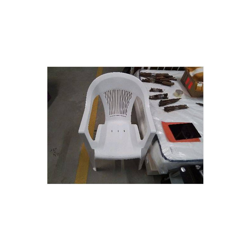 LOT 4 FAUTEUILS PVC BLC POLTRONA ELEGANT SCAB