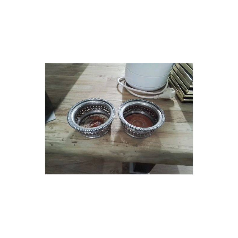 DUO PORTE BOUTEILLES MA AJOURÉ FOND BOIS 