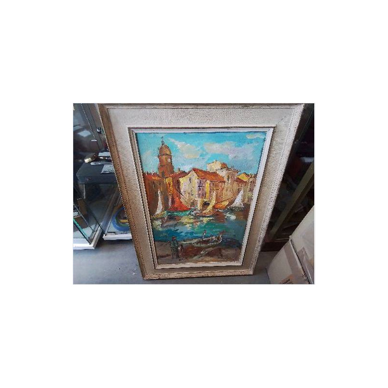 PEINTURE PORT EN VILLE CLAIRE TINEL
