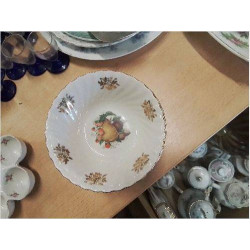 LOT COUPES A FRUITS PORCELAINE