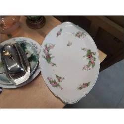 PLAT DE SERVICE PORCELAINE...