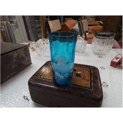 VERRE BLEU DECOR MAISON...