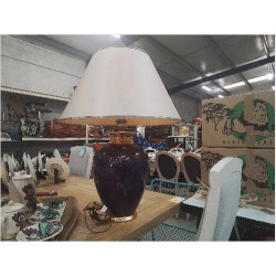 LAMPE BLEUE DORÉE LE...