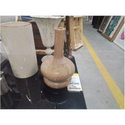 VASE BEIGE POINTS NOIR