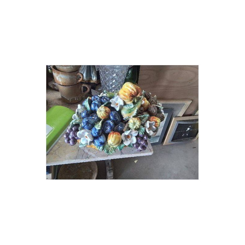 COUPE FRUITS ÉMAILLÉ SIGNÉE T.E