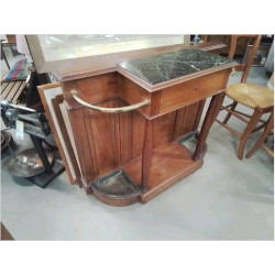 MEUBLE D ENTREE TIROIR MARBRE NOIR 108CM CLE F5