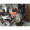 LUSTRE OVALE 2 LAMPES VERRE DECORE