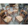 LOT 4 CHAISES PAILLEES