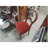 CHAISE ANC VELOURS VIEUX ROSE