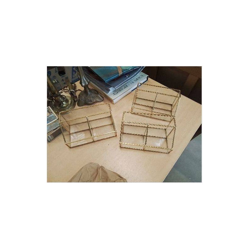 PORTE COURRIER VERRE METAL