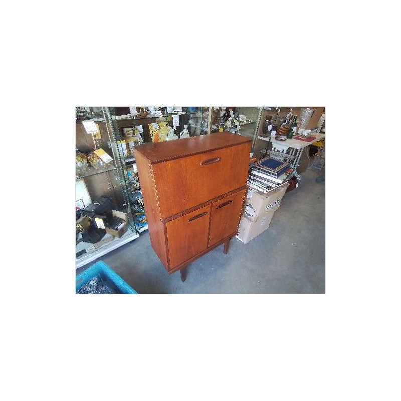 SECRETAIRE TECK SCANDINAVE 1 AB 1 P ACCORDÉON 