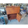 SECRETAIRE TECK SCANDINAVE 1 AB 1 P ACCORDÉON 