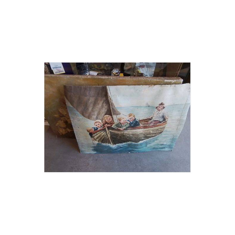 PEINTURE ENFANTS BARQUE