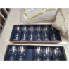 LOT 6 VERRES CRISTAL GRAVÉ