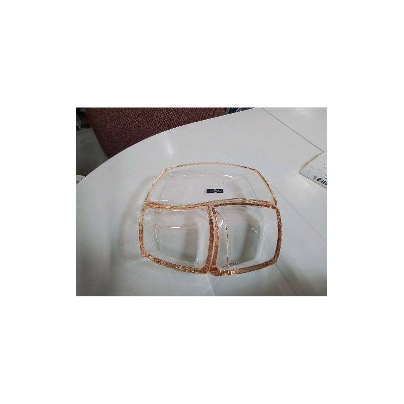 PLAT SERVICE 3 PIECES LUIGI BORMIOLI
