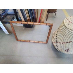 MIROIR BAMBOU VINTAGE 70X51