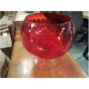 VASE FORME VERRE ROUGE TGM