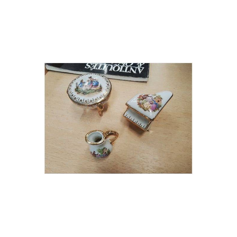 LOT MINIATURES PORCELAINE LIMOGES