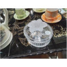 BOITE OVALE CRISTAL FLEUR