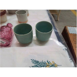 PAIRE TASSES VERTES