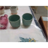 PAIRE TASSES VERTES