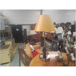 LAMPE CHROME JAUNE 