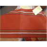 CHEMIN DE TABLE TISSU RAYURES BLANC ROUGE VERT CASA