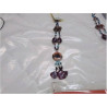 COLLIER EN CHUTE PIERRE COULEUR 
