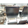 FAUTEUIL SKAI NOIR ROUGE AN 60