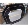 MIROIR LAQUÉ DESIGN 70 NOIR LAITON