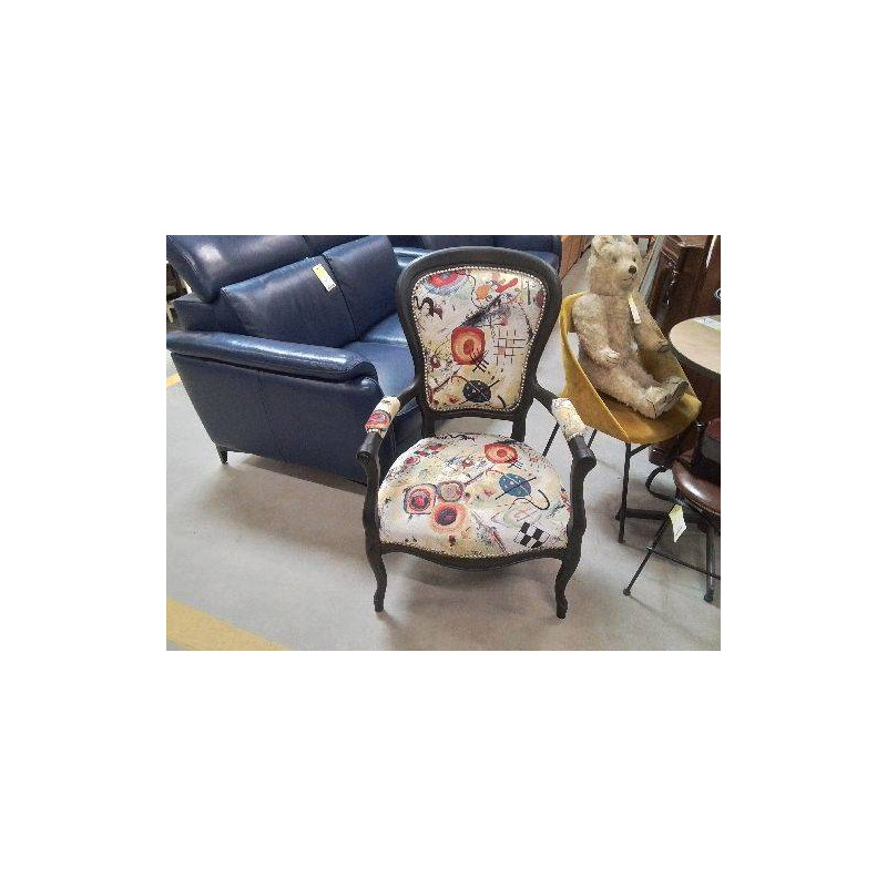 FAUTEUIL TISSU IMPRIME