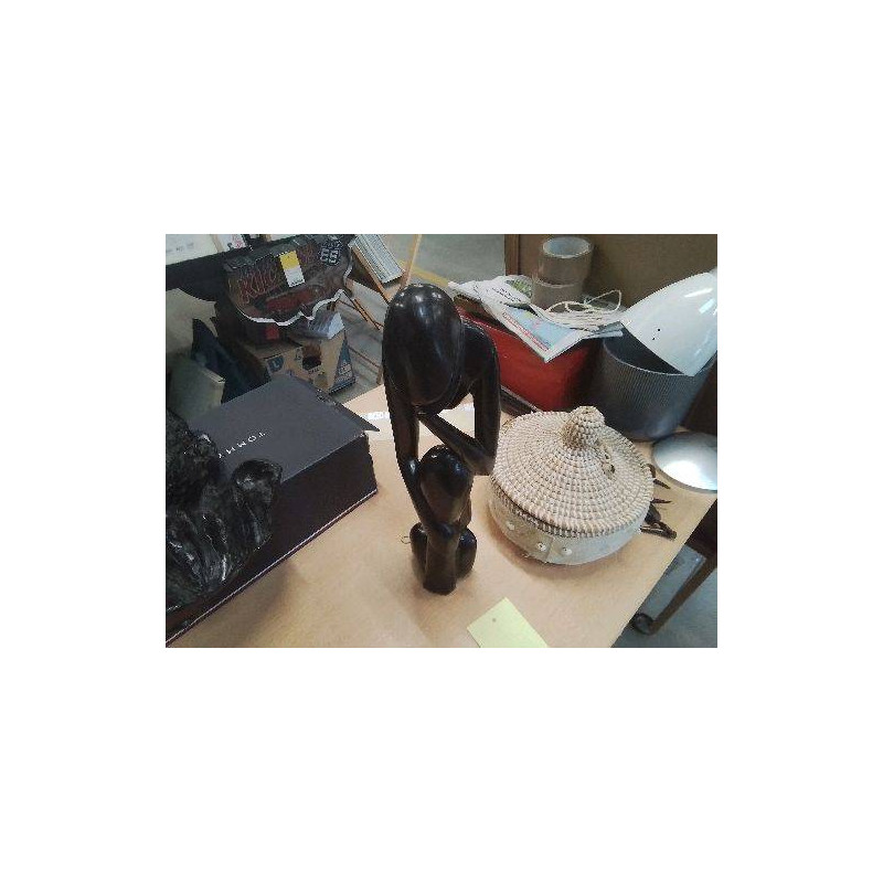 STATUETTE PERSONNAGE ÉBÈNE 