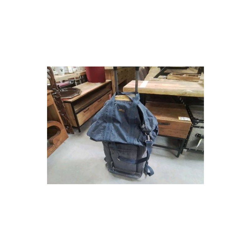 SAC DE VOYAGE SUR ROULETTES + SAC D’APPOINT 