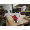 COUPE MURANO FORME ROUGE BLANC