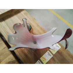 COUPE MURANO FORME ROUGE BLANC