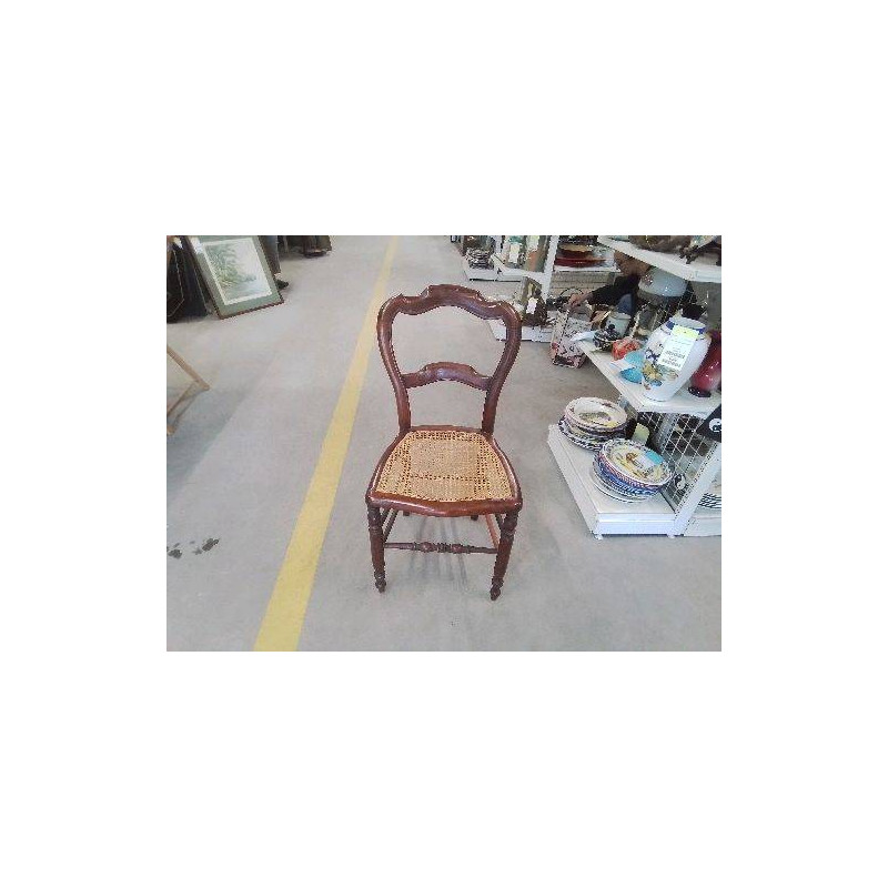 CHAISE BOIS CANNÉE 