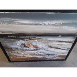 TABLEAU PAYSAGE MARIN GALERIE VALEUR 800 €