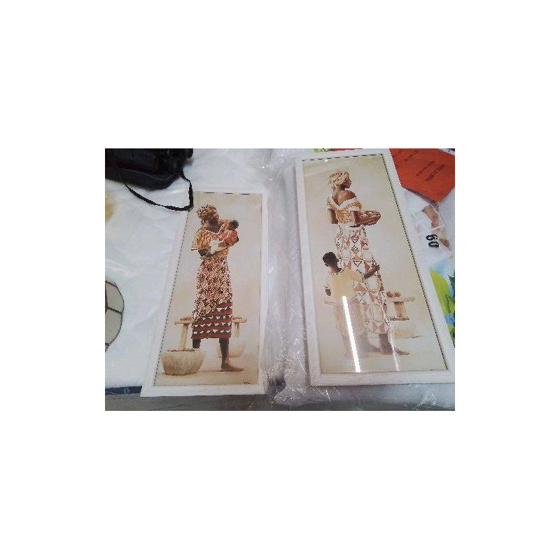 CADRE DECO FEMME ET ENFANT AFRICAIN 