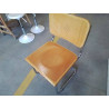 CHAISE BOIS CLAIR SUSPENDUE INOX