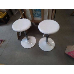 TABOURET BLANC ALINEA ETAT NEUF