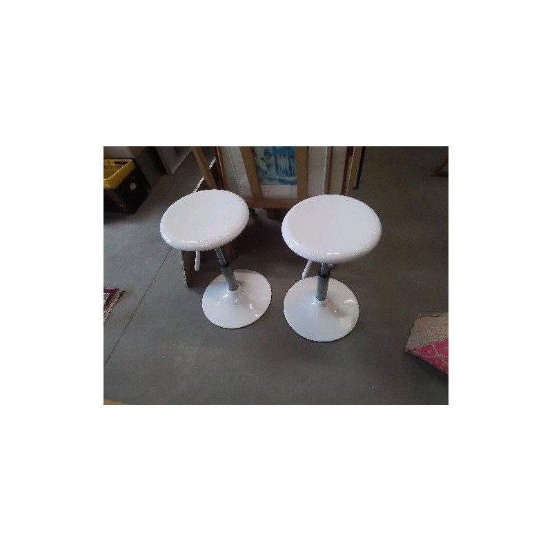 TABOURET BLANC ALINEA ETAT NEUF