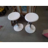 TABOURET BLANC ALINEA ETAT NEUF