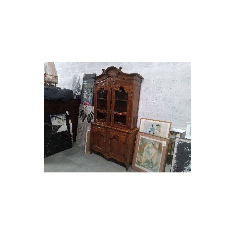 BUFFET VAISSELIER 2 PORTES 2 PORTES VITREES CLE B2